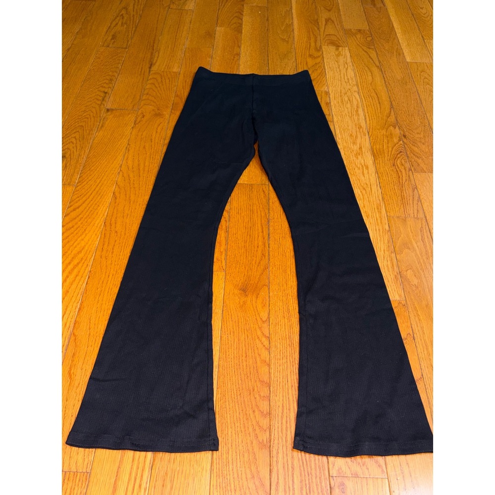 NWOT Old Navy Girls Black Ribbed Flare Leggings Size XXL 18 High Waisted Pants